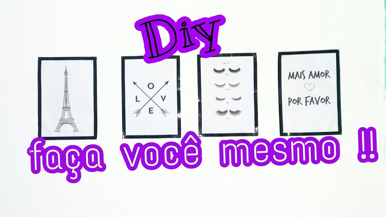 DIY " FAÇA VOCÊ MESMO QUADROS TUMBLR