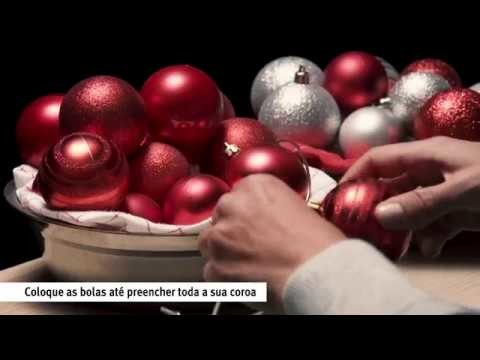 DIY Jumbo Responsável - Coroa de natal