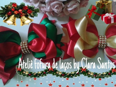 DIY - laço Boutiqui com laço simplis pro natal.