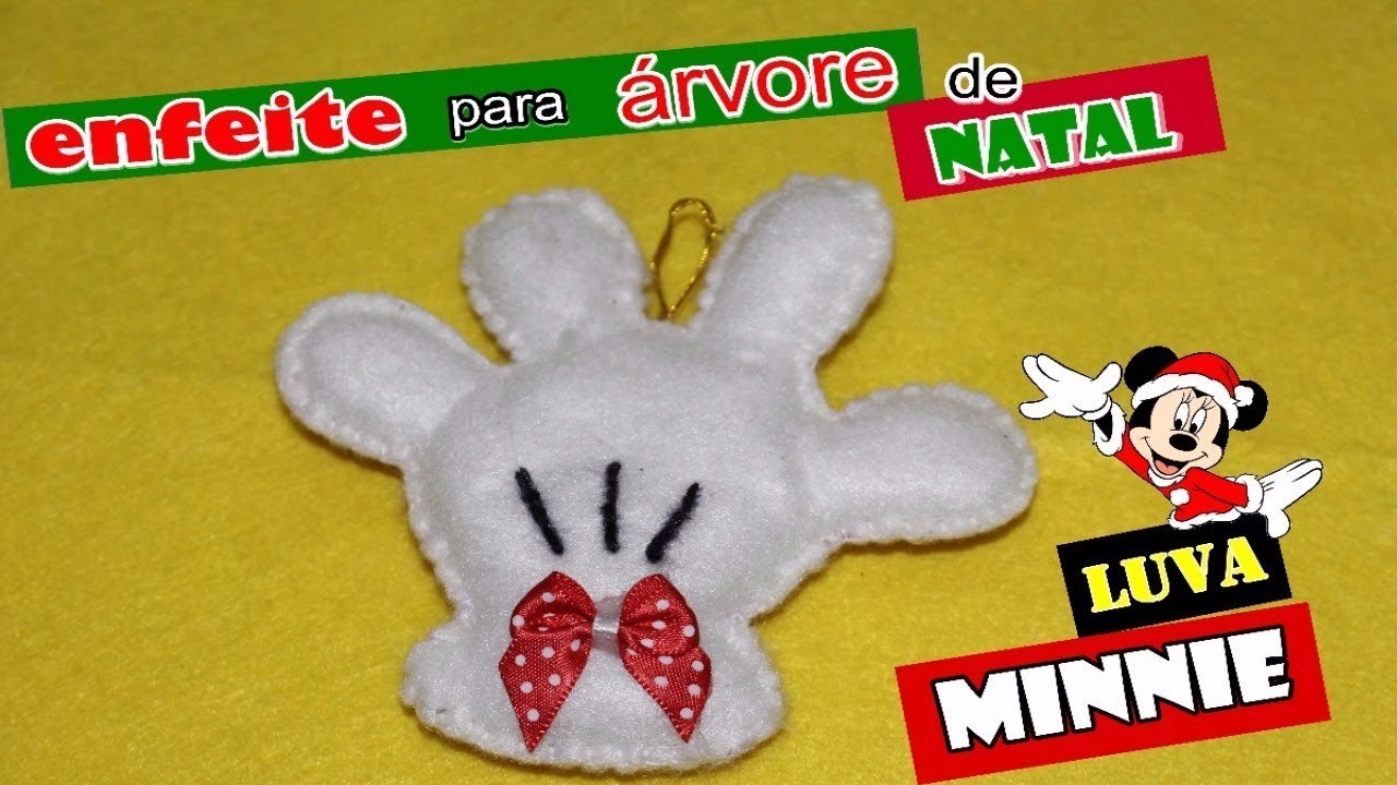 Diy | Luva da Minnie para árvore de Natal