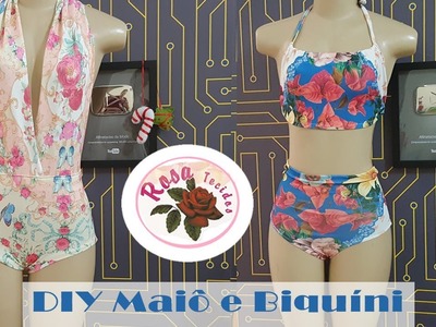 DIY _ Moda Praia - Biquíni e Maiô ou Body + Molde - Curso de Corte e Costura - Passo a Passo