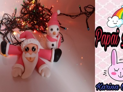 DIY: Papai noel #especialdenatal  Karina Cássia   ( biscuit. porcelanafria )