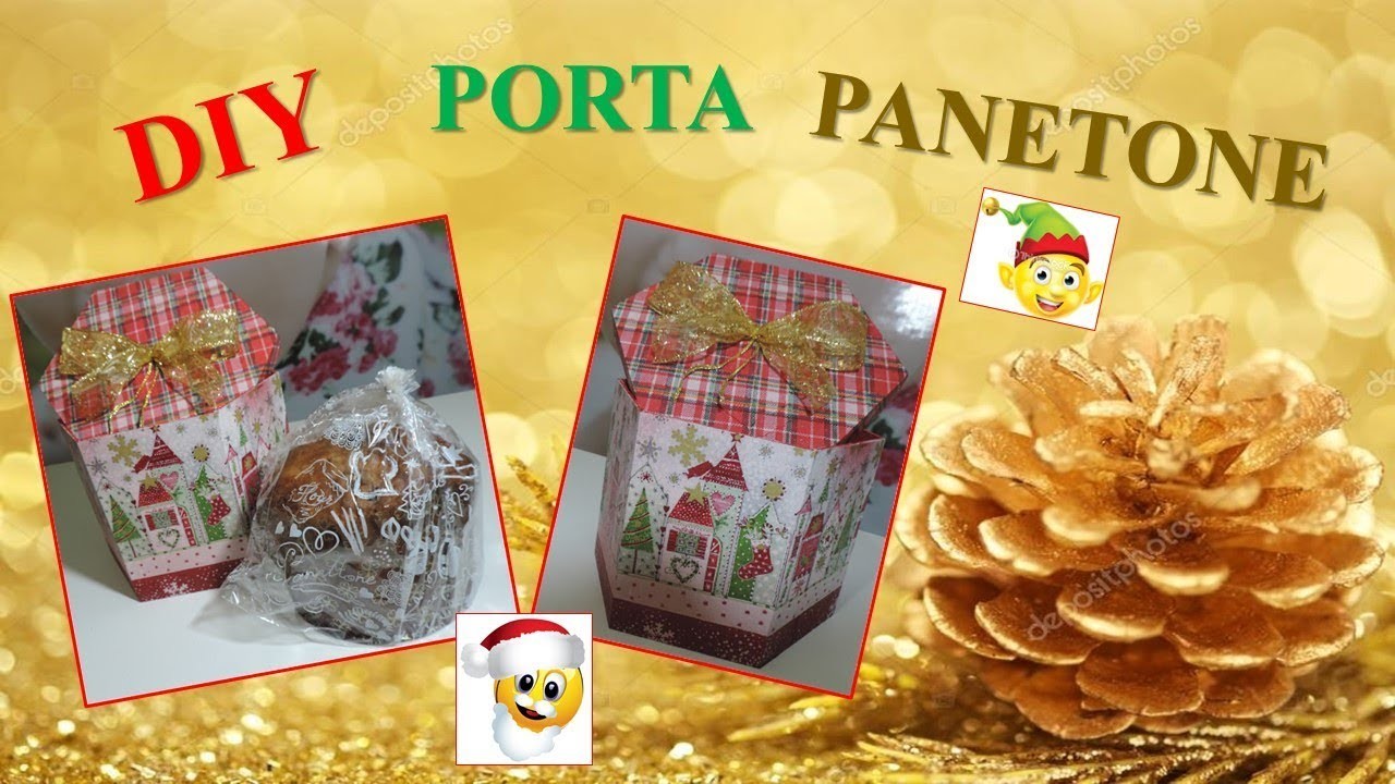 DIY - PORTA PANETONE  (ESPECIAL DE NATAL)