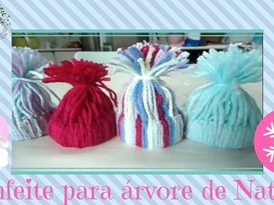 ????DIY - Toquinha de lã para árvore de Natal????