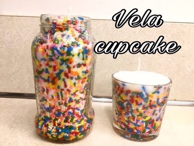 DIY Velas Cupcake! Reciclando Vidro!