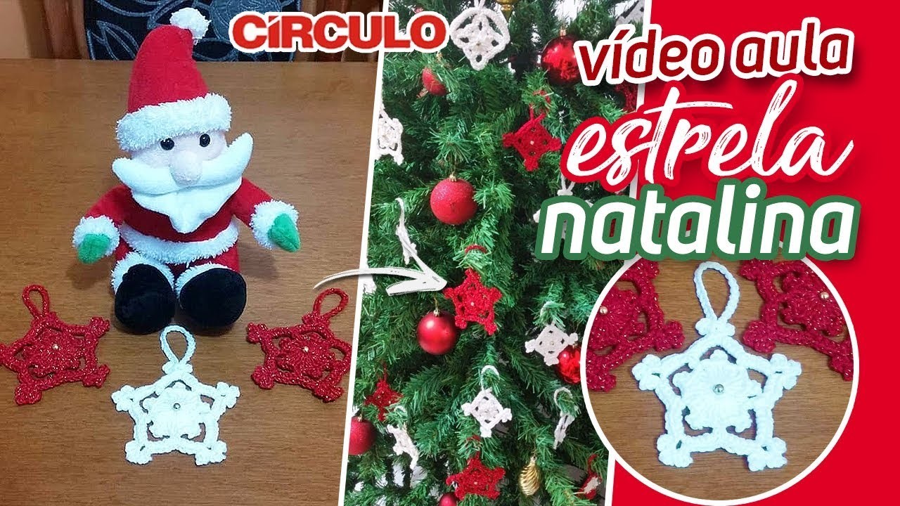 Estrela Natalina em crochê | Carla Cristina & Crochet HD