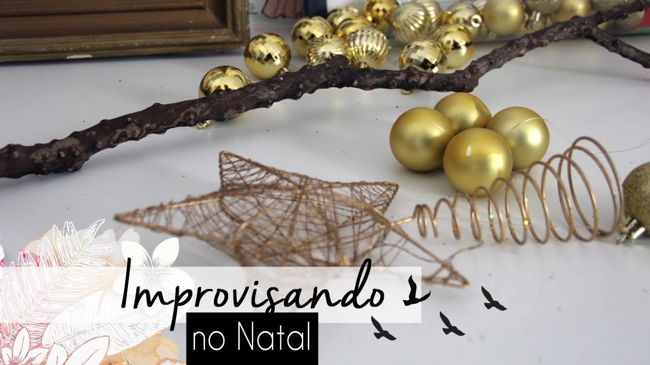 Minha decoração de Natal improvisada!