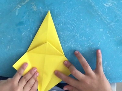 Origami: estrela de 4 pontas