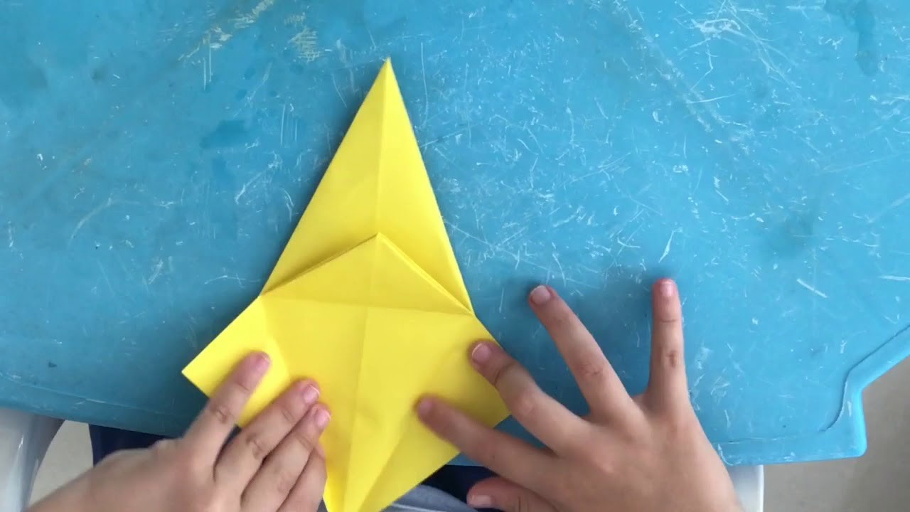 Origami: estrela de 4 pontas