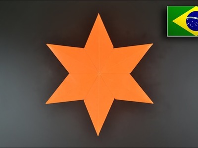 Origami: Estrela de Davi (Modular) - Instruções em Português BR