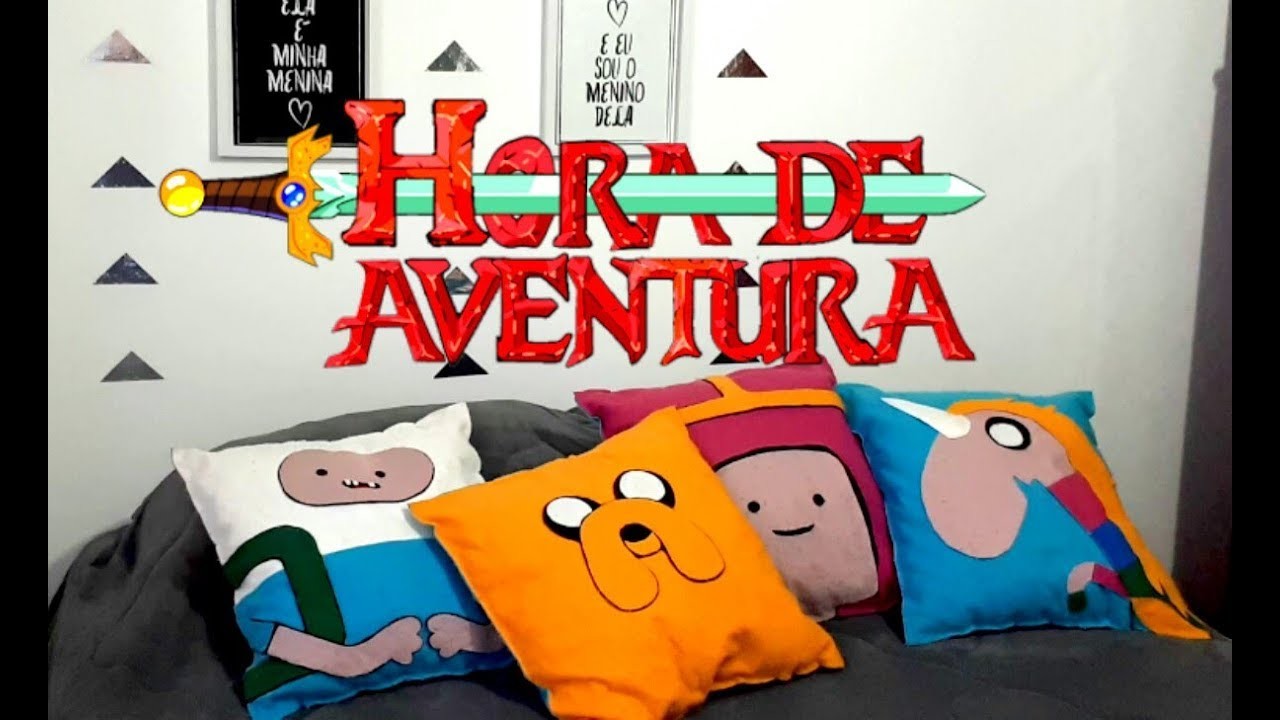 ALMOFADA SEM COSTURA DO JAKE - HORA DE AVENTURA - Faça você mesmo - #2