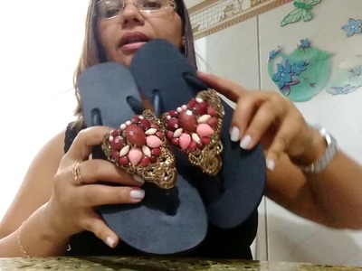APRENDA COMO CUSTOMIZAR HAVAIANAS CHICK COM CABIDAL