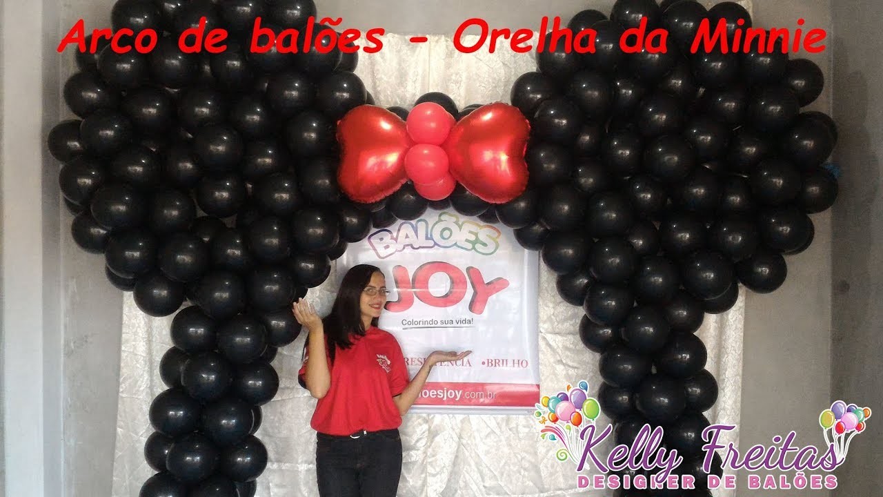 Arco de balões - Orelha da Minnie - Balões Joy