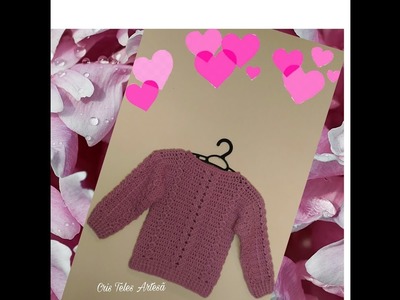 Blusa de Crochê Infantil  ( Com Dicas para outros tamanhos) #semprecirculo