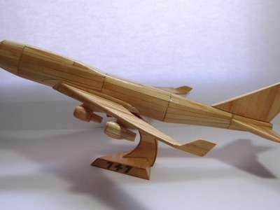 Boeing 747 Com Palitos - Boeing With Popsicle Stick