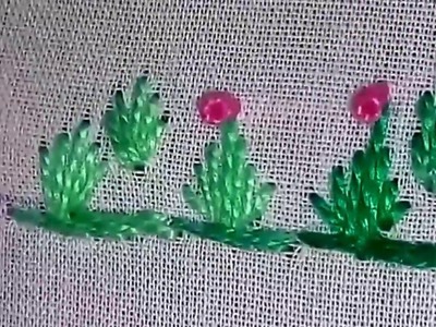 Bordado a mão Livre Ponto Jardins - #Aula #133 - free hand Embroidery