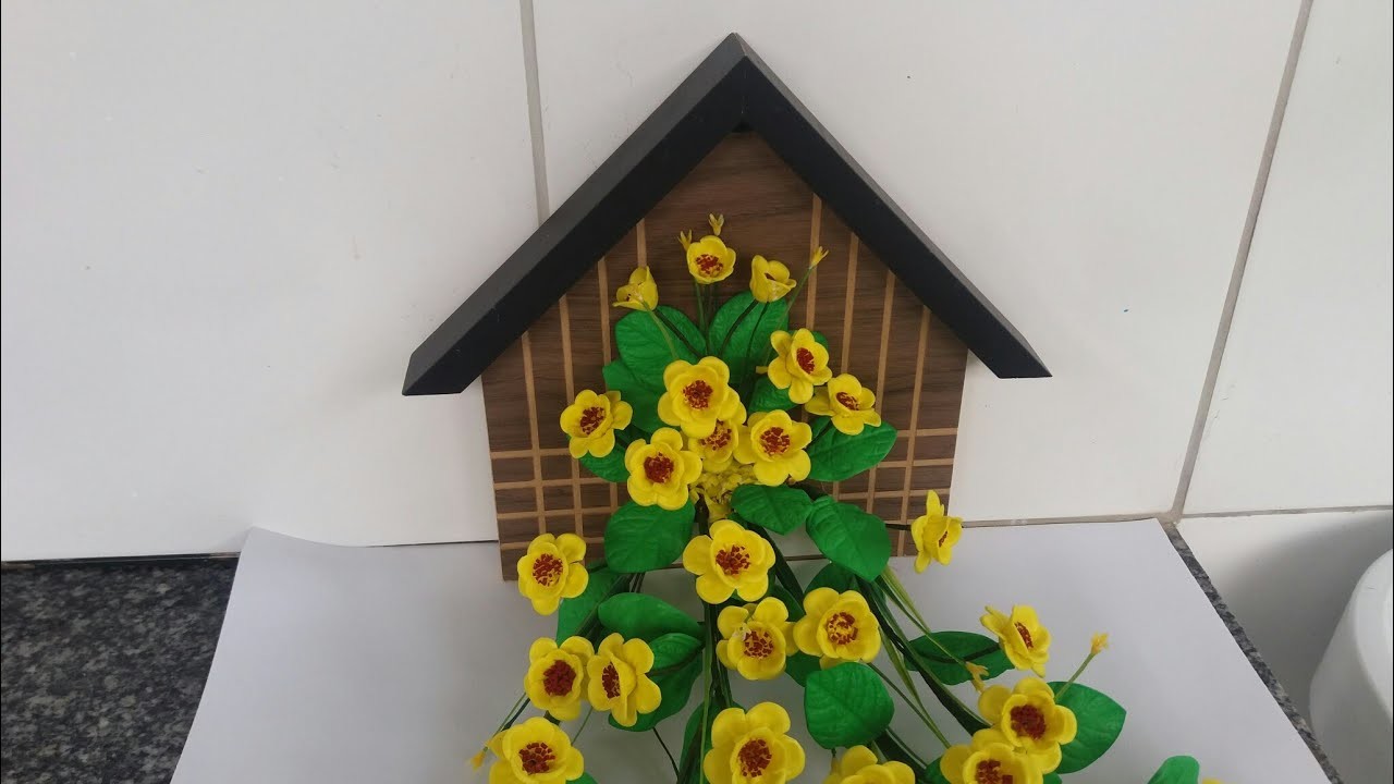 Casinha decorada flor eva