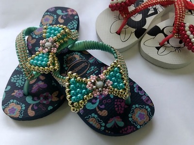 Chinelo infantil com laço ????????