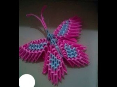 Como fazer borboleta Mariposa origami 3d