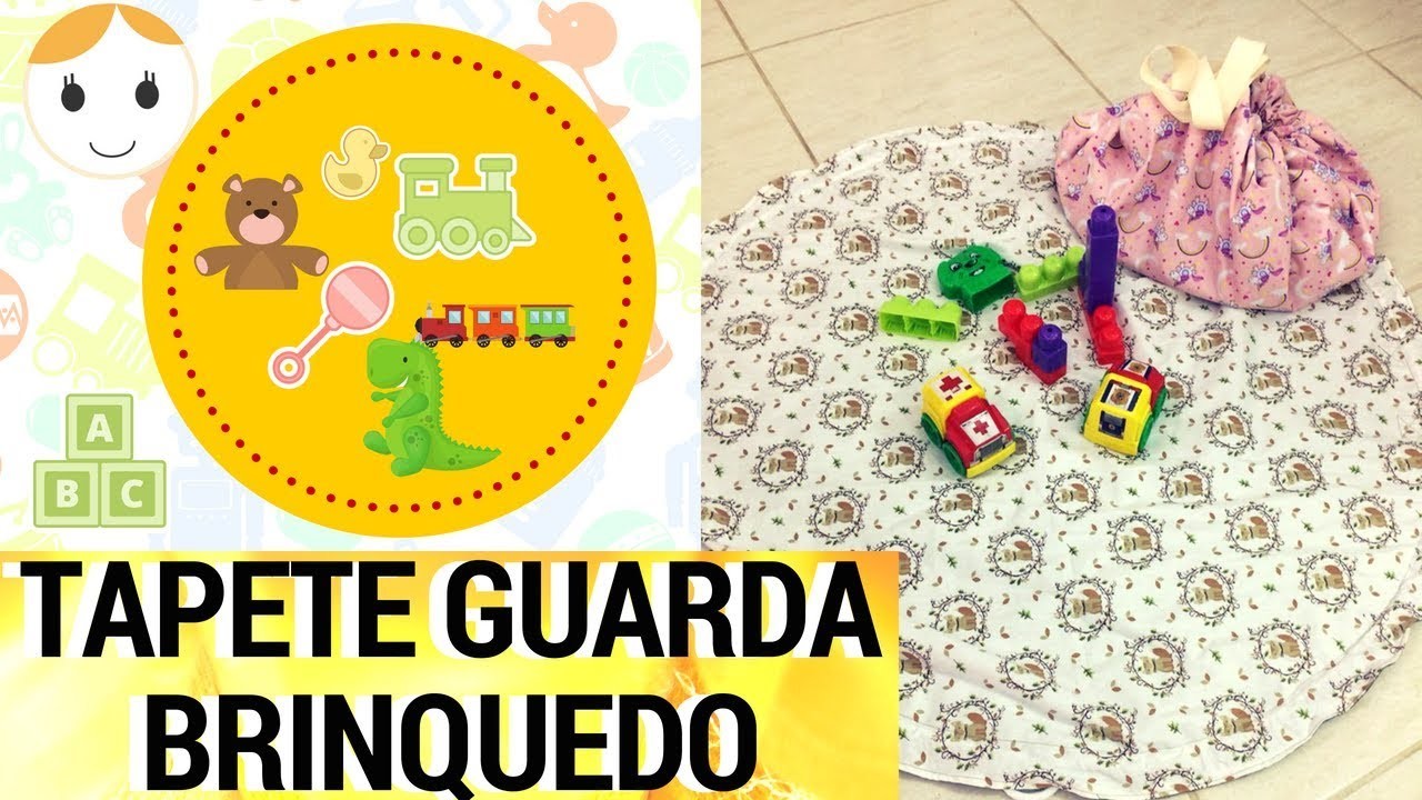 COMO FAZER TAPETE GUARDA BRINQUEDO MULTI USO DRICA TV