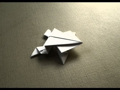 Como fazer um sapo de papel que pula (origami)