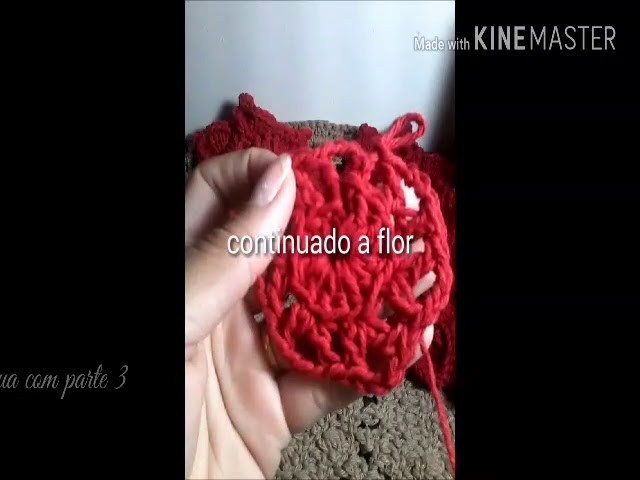 Flor de crochê -parte 2