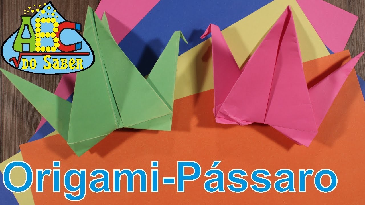 Origami de Passarinho que bate asas  (Tsuru)