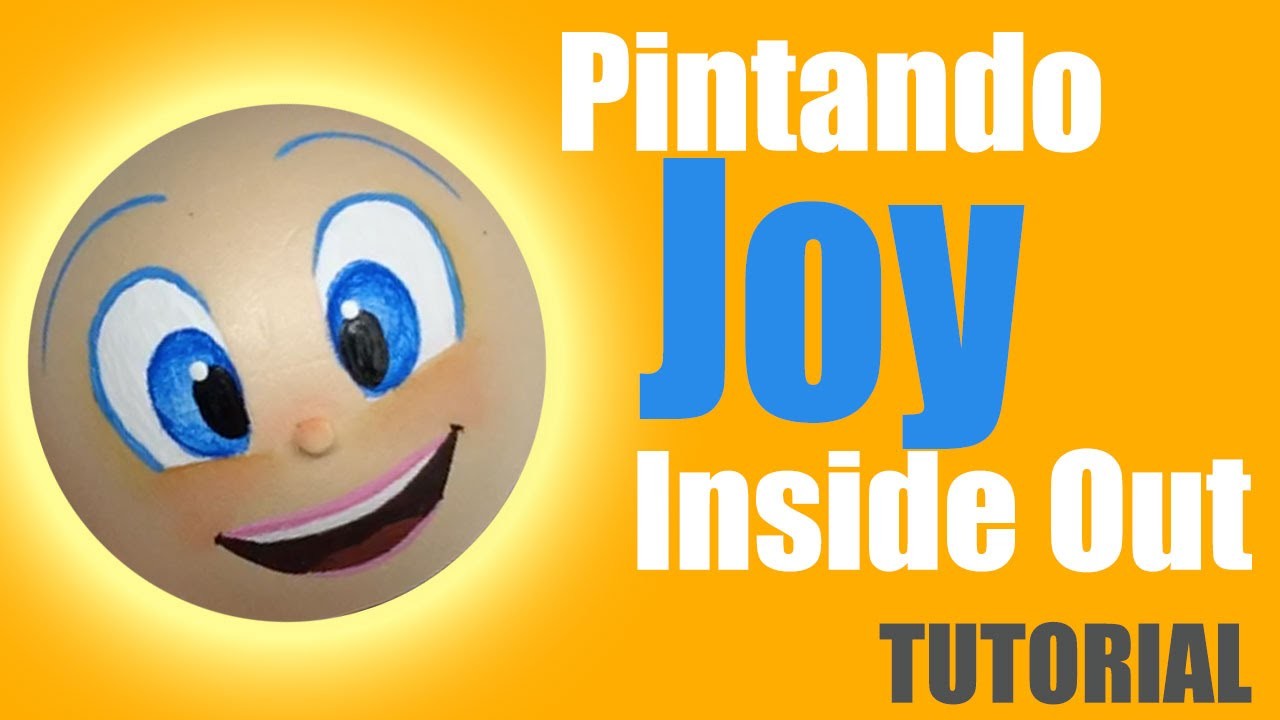 Pintando cara Alegria Intensamente - Painting Joy's face Inside out