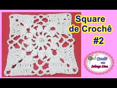 Square de Crochê # 2, de uma só cor