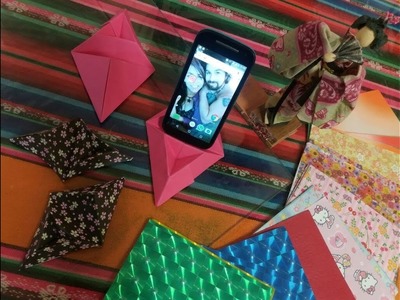 Suporte para celular de Origami - Aprenda a fazer fácil