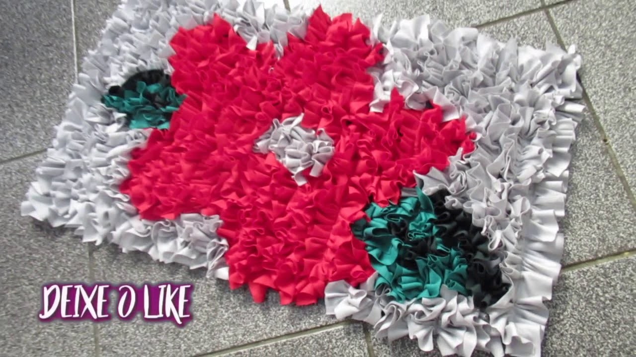 TAPETE DE RETALHOS ou ROUPAS VELHAS -  Amazing Doormats - How to make doormats using waste clothes