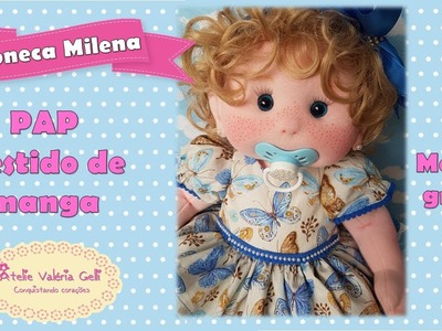 Vestido boneca Milena (MOLDES GRÁTIS)