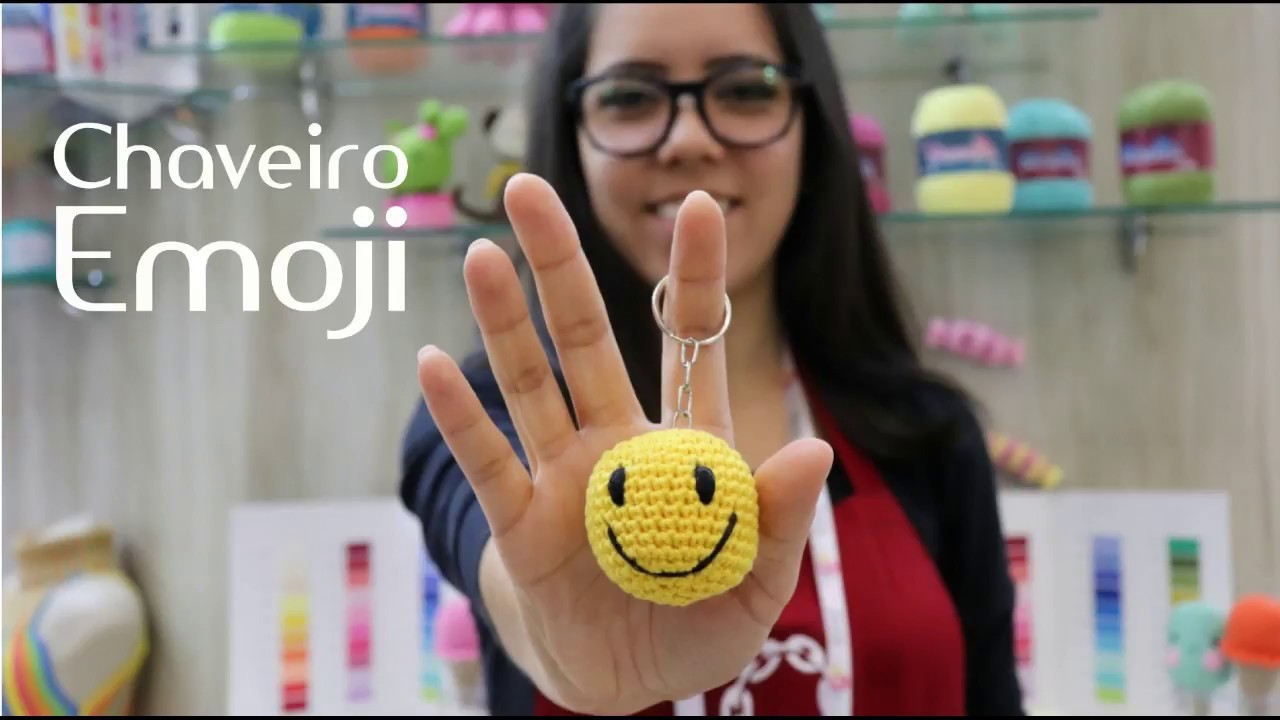 Amigurumi chaveiro emoji (crochê)