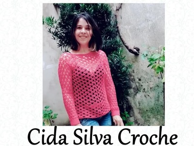 Blusa de crochê Cida Silva Crochê