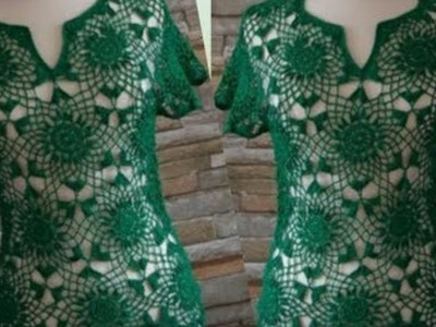 Blusa de crochê verde - Parte 2 - Corpo