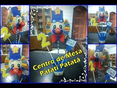 Centro de Mesa Patati Patatá - Parte 1 Clown