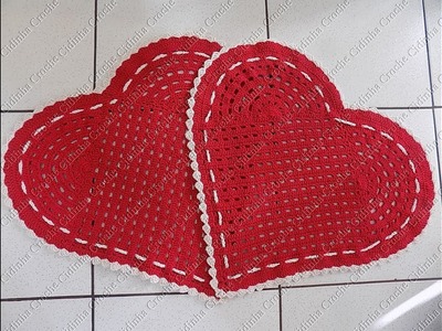 Cidinha Croche : Tapete Em Croche Coração-Parte 1.1
