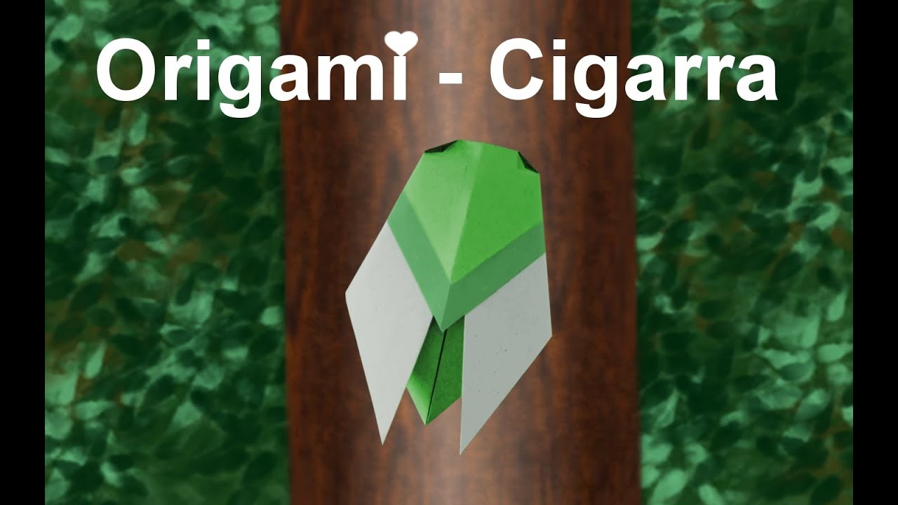 Como fazer Origami de Cigarra.