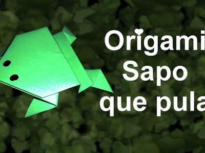 Como fazer Origami de Sapo que Pula.