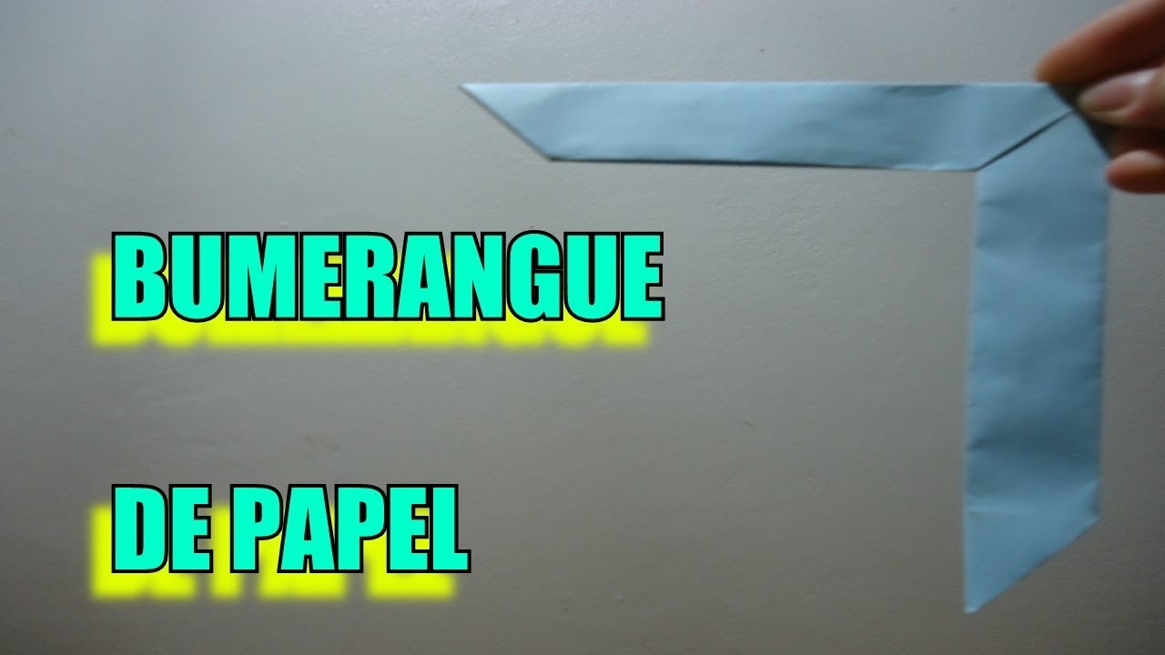 Como Fazer um Bumerangue de Papel! - Origami