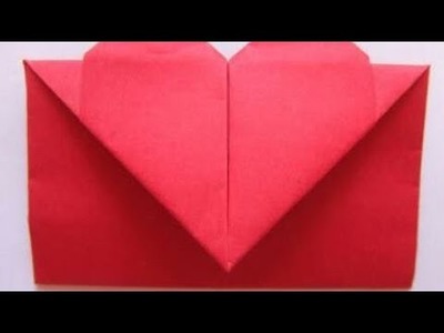 Como fazer um envelope com forma de coração (ORIGAME)