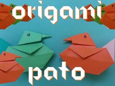 Como fazer um pato de origami fácil (How to make an origami Duck) | Origamigos
