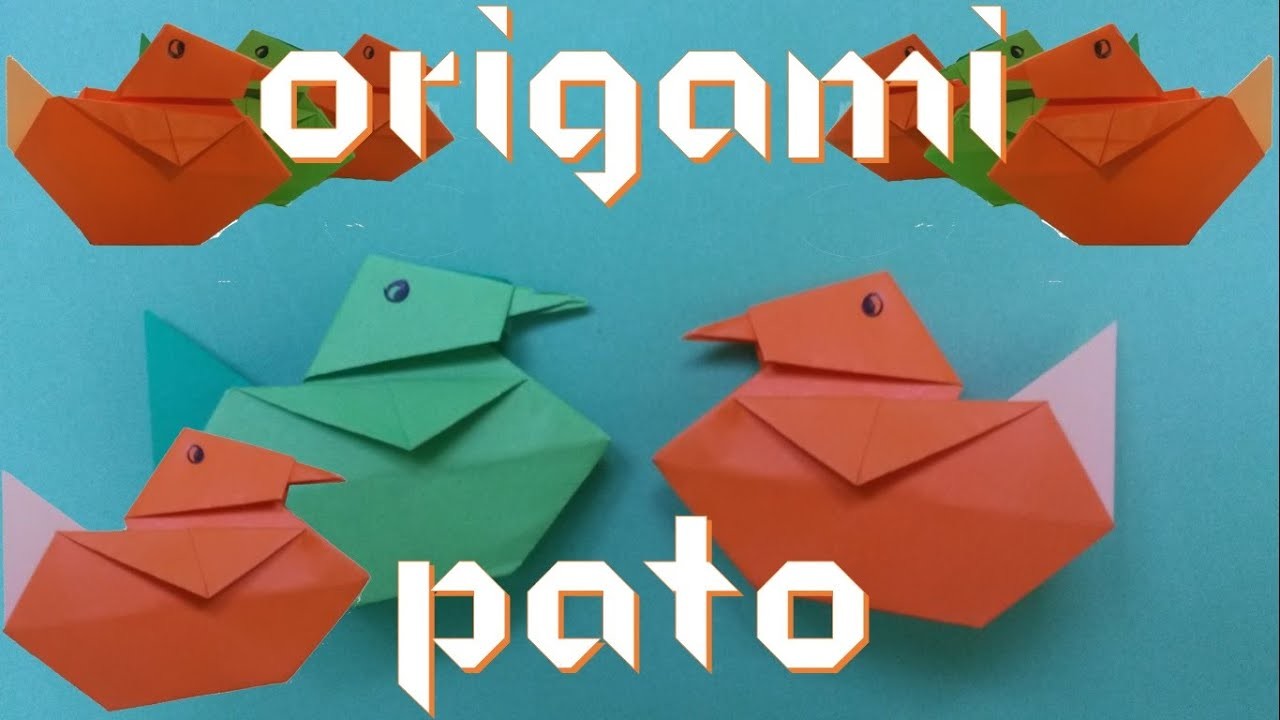 Como fazer um pato de origami fácil (How to make an origami Duck) | Origamigos