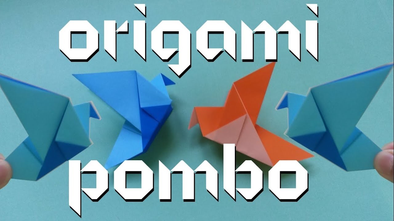 Como fazer um Pombo de origami fácil (How to make an origami Dove) | Origamigos
