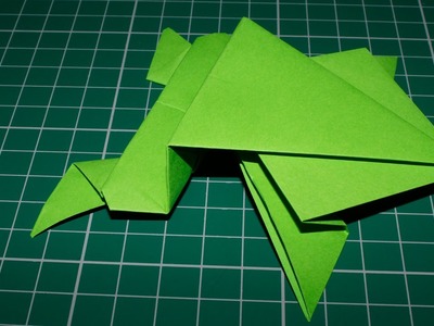 Como fazer um Sapo de papel que salta (Origami)