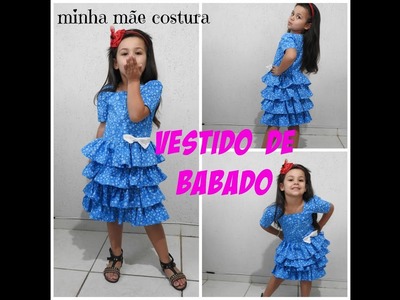 COSTURANDO VESTIDO DE BABADOS