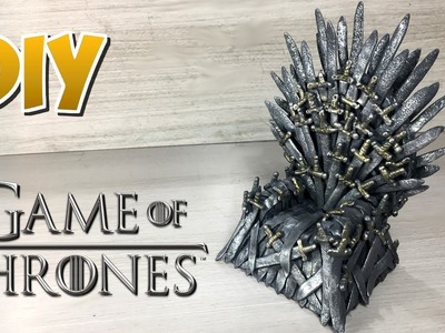 DIY Trono de Ferro de Game of Thrones.