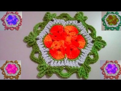 Flor de crochê - Flores de crochê para aplicação #CristinaCoelhoAlves