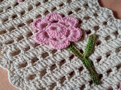 Flor em crochê-           | Canhotos