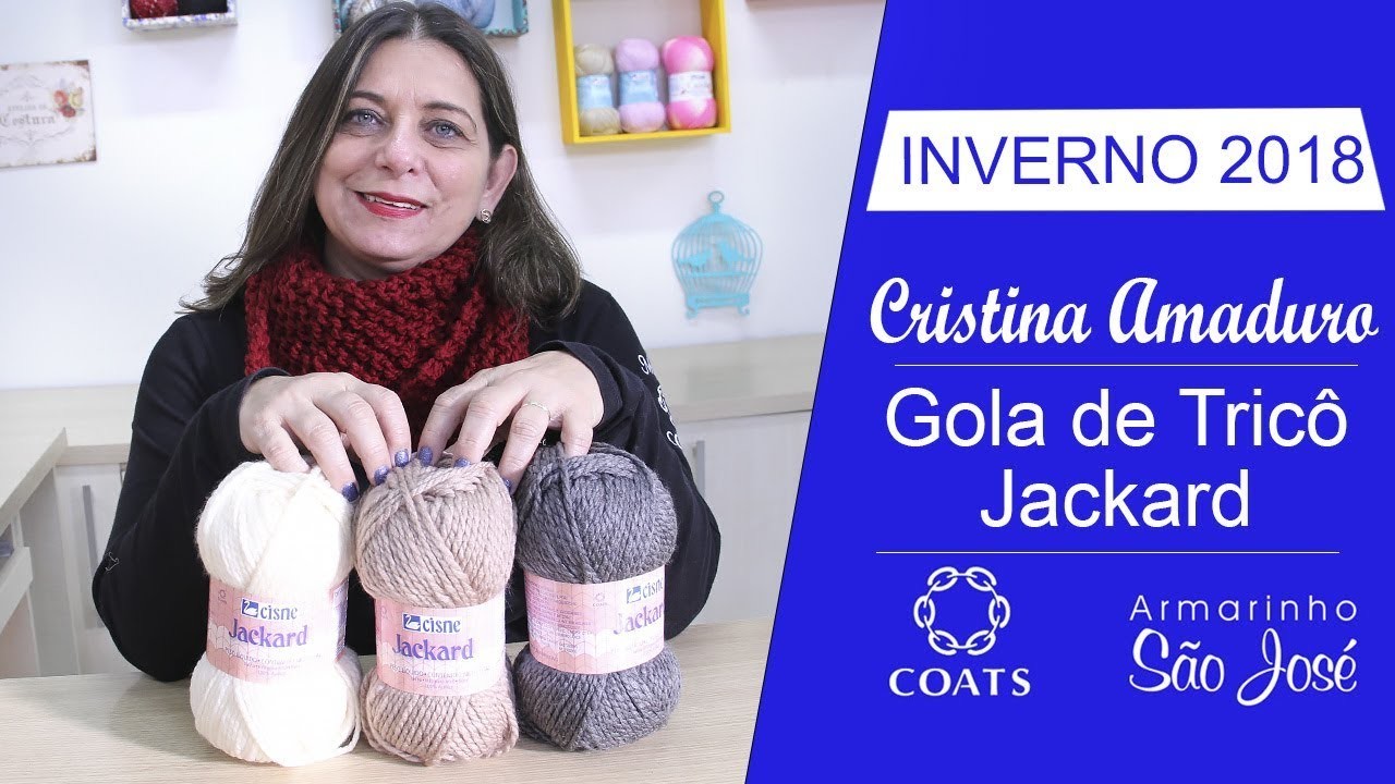 Lã Jackard | Como Fazer Gola Jackard com Cristina Amaduro